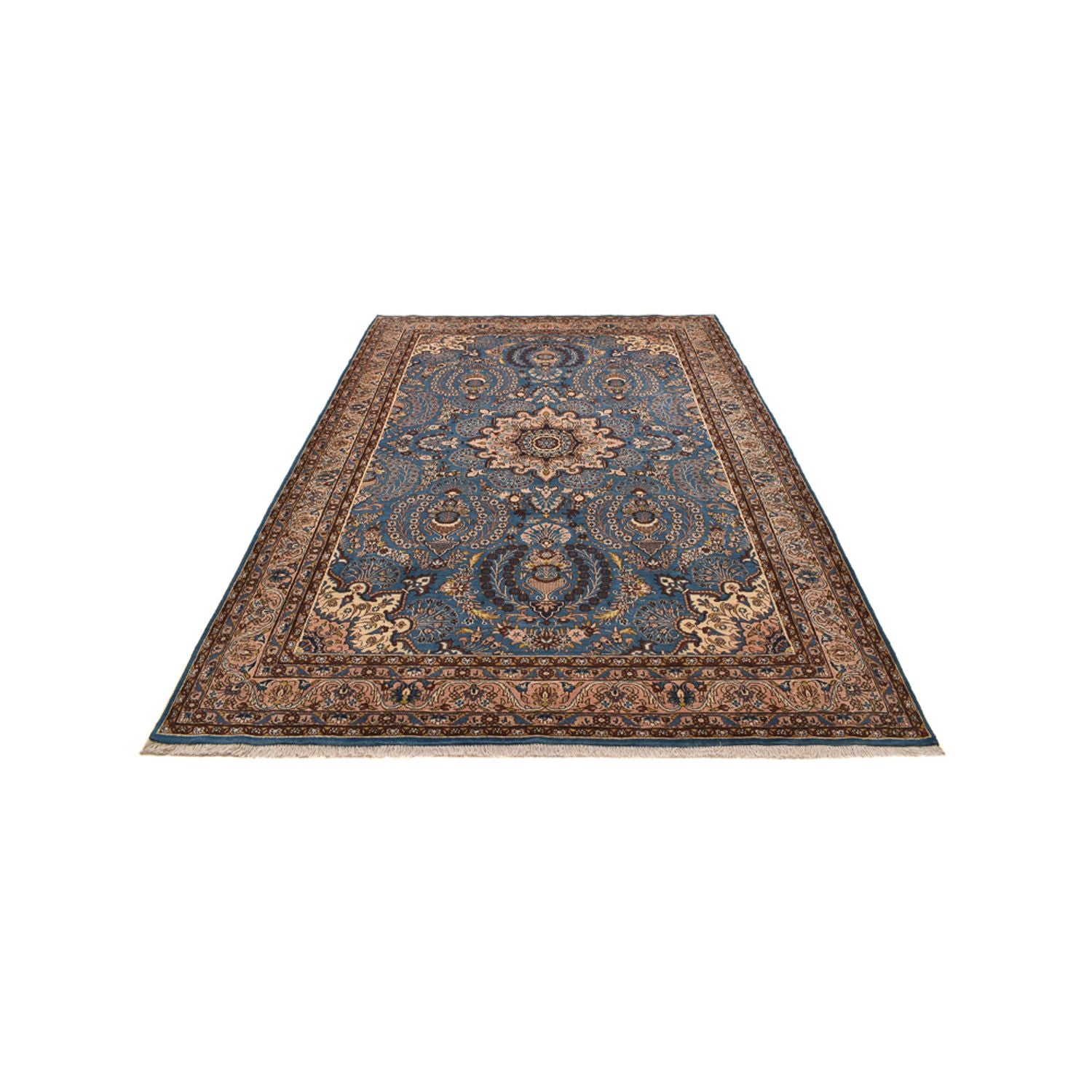 Tapis persan - Nomadic - 288 x 204 cm - bleu de mer