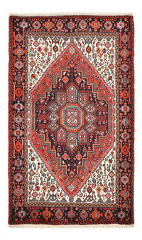 Tapis persan - Nomadic - 129 x 80 cm - rouge clair