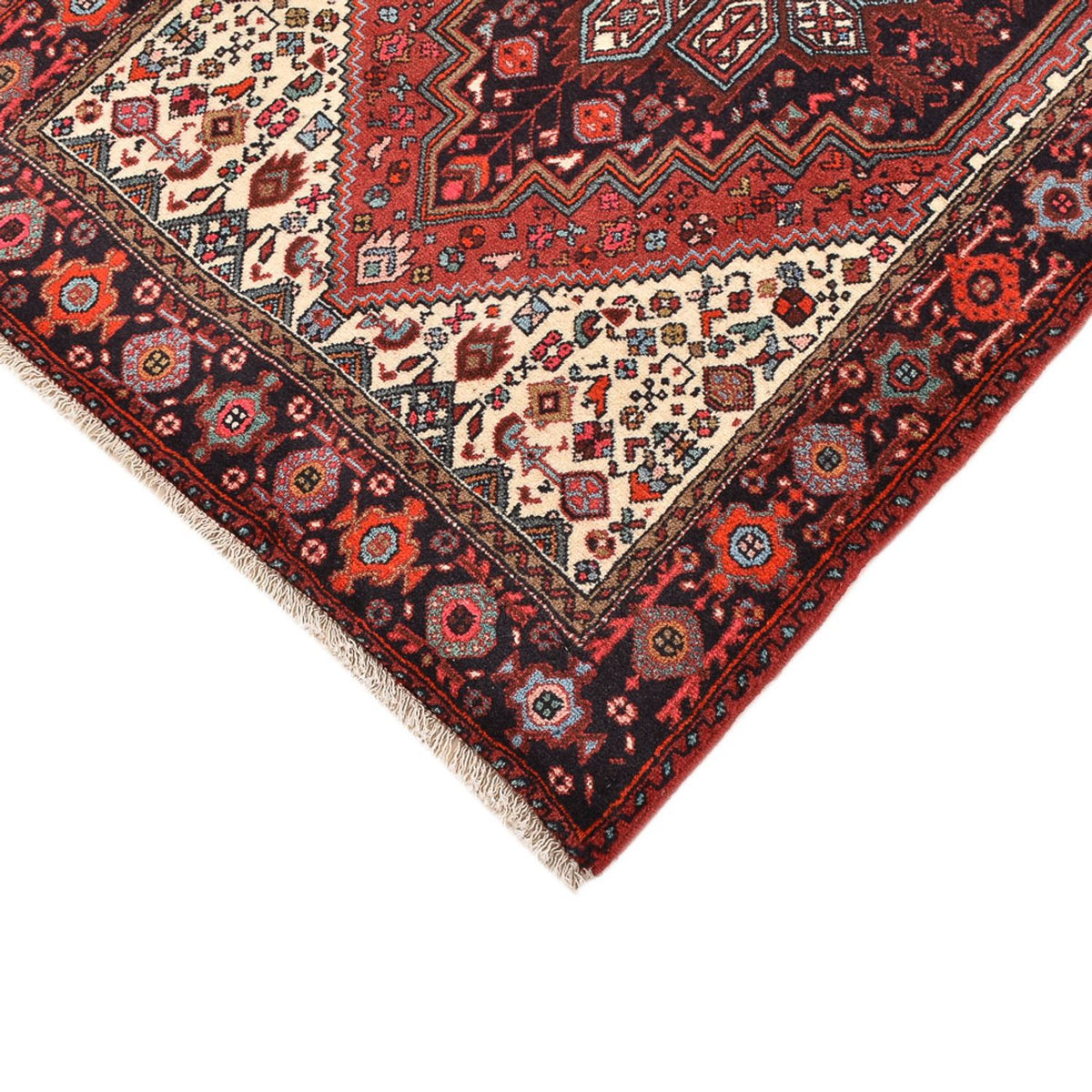 Tapis persan - Nomadic - 129 x 80 cm - rouge clair