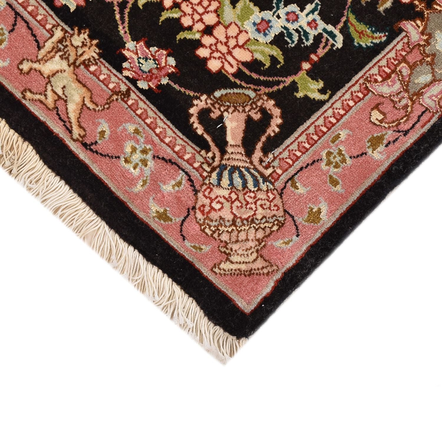 Tapis persan - Tabriz - Royal - 72 x 55 cm - bleu foncé