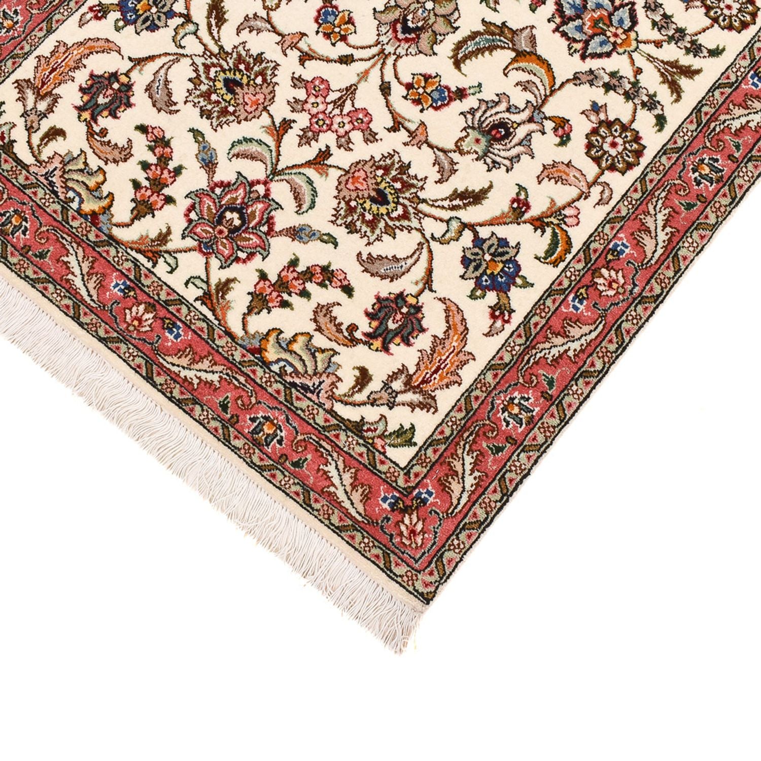 Tapis de couloir Tapis persan - Tabriz - Royal - 295 x 72 cm - sable