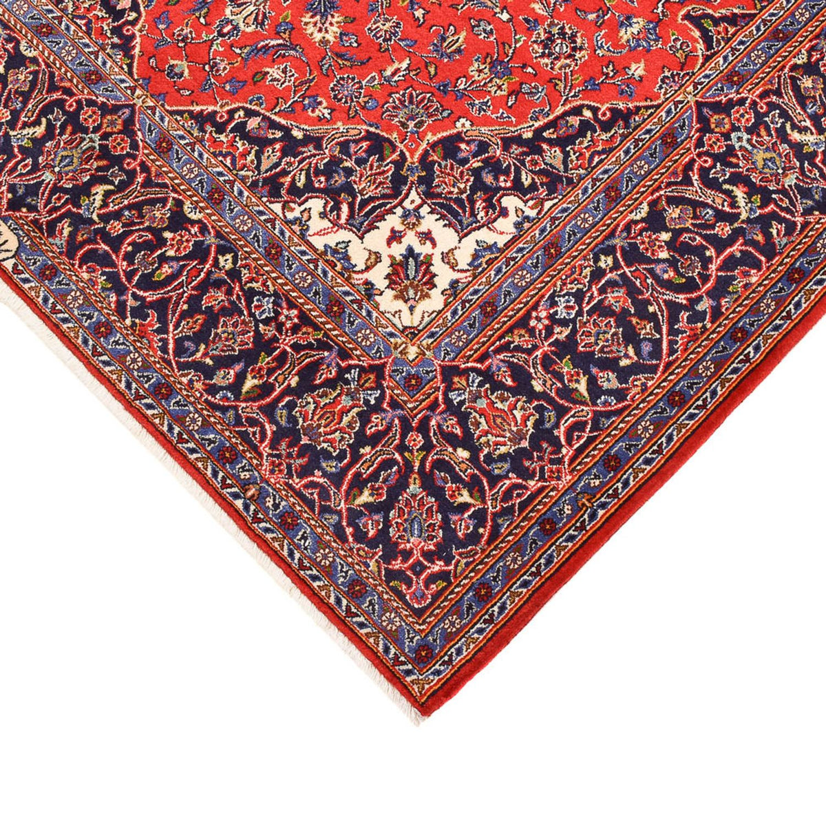 Tapis persan - Keshan - 227 x 150 cm - rouge