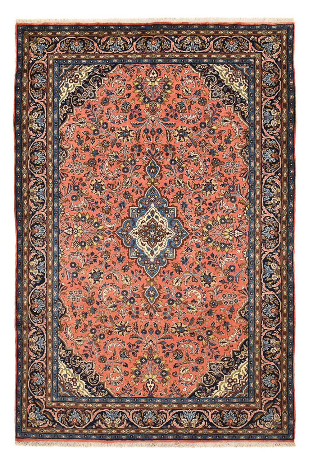 Tapis persan - Nomadic - 297 x 210 cm - rouge clair