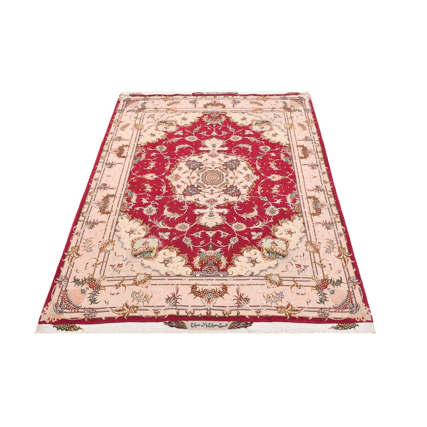 Tapis persan - Tabriz - Royal - 210 x 154 cm - rouge