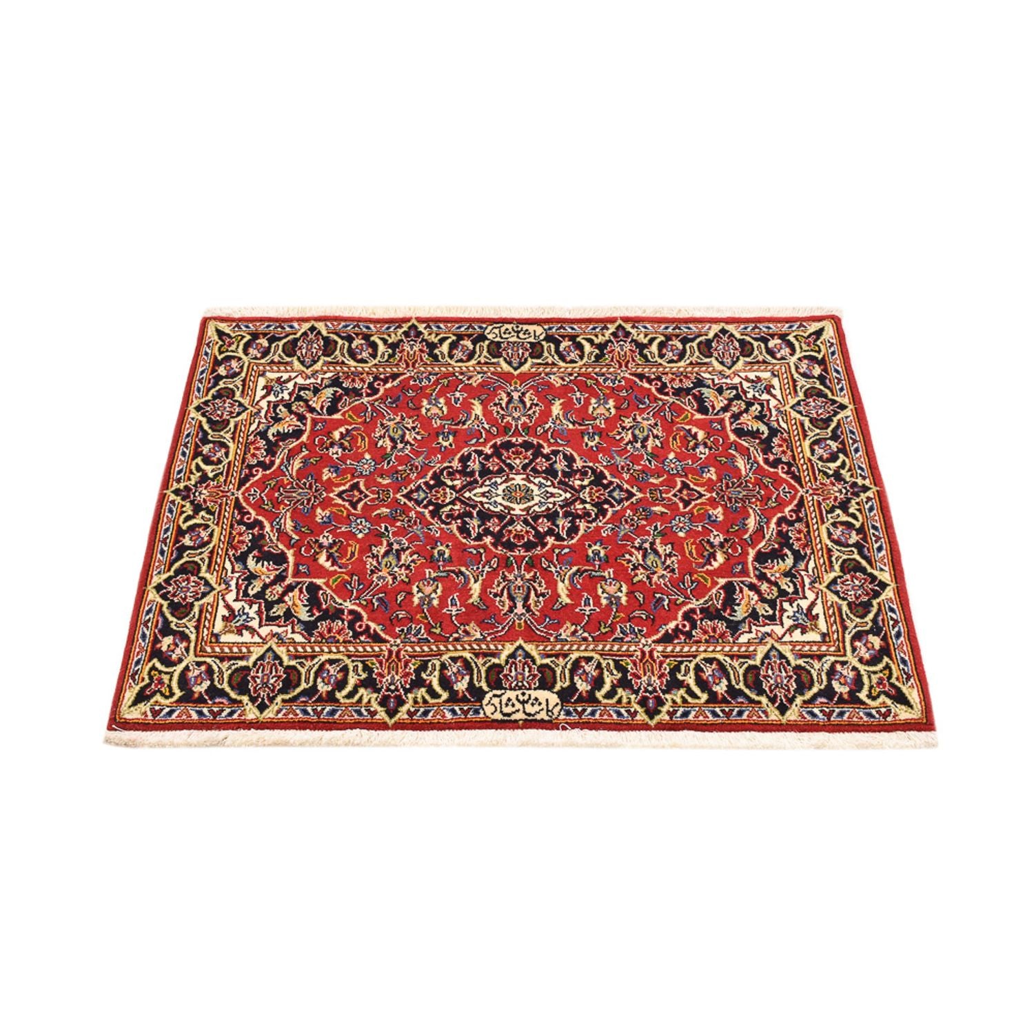 Tapis persan - Keshan - 100 x 70 cm - rouge