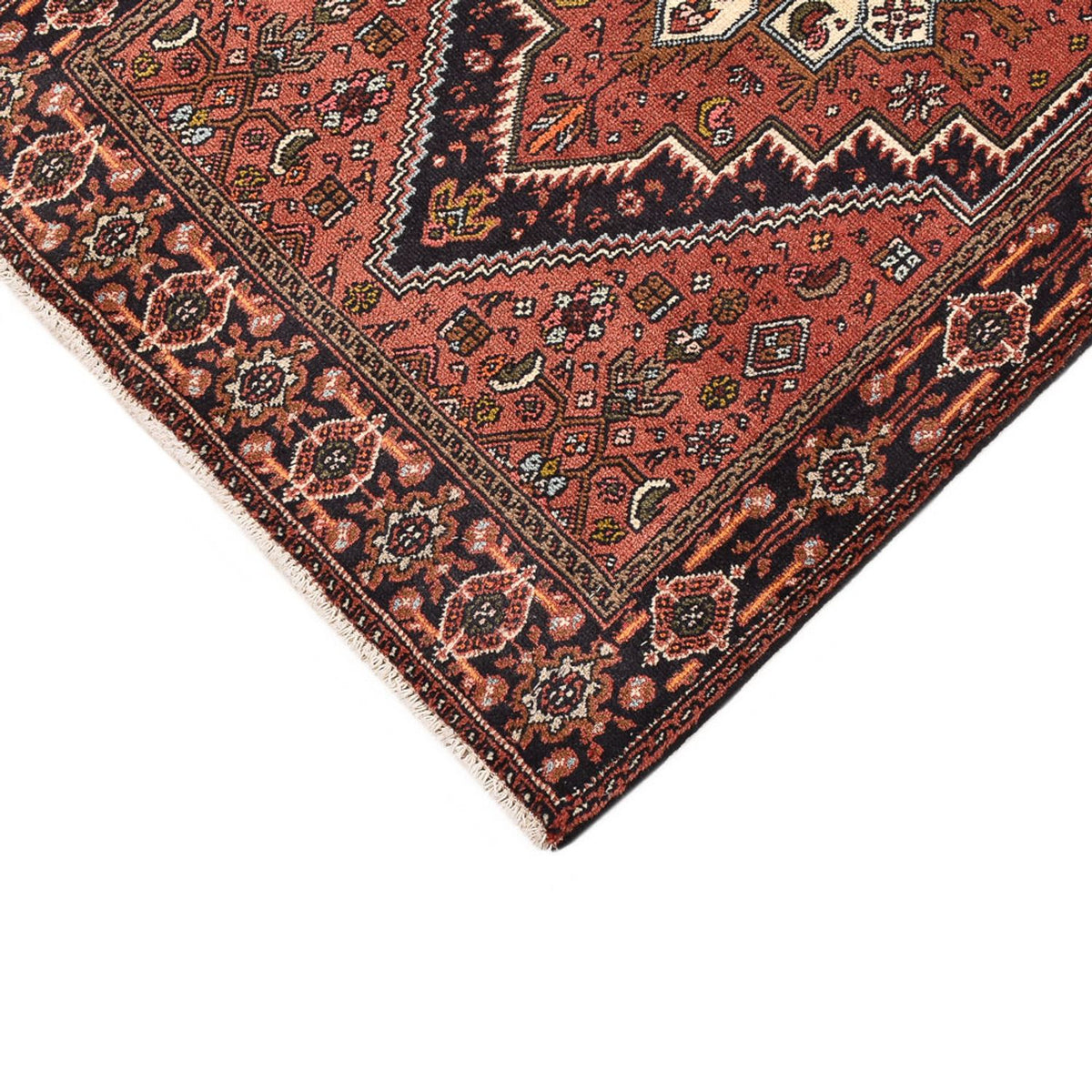 Tapis persan - Nomadic - 124 x 74 cm - rouge clair