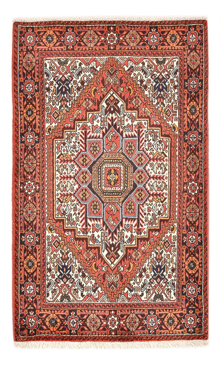 Tapis persan - Nomadic - 123 x 75 cm - rouge clair
