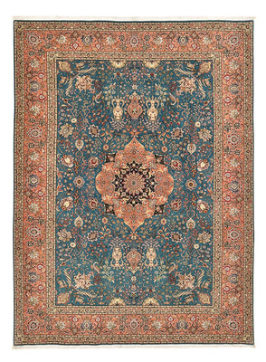 Tapis persan - Tabriz - Royal - 352 x 253 cm - bleu de mer