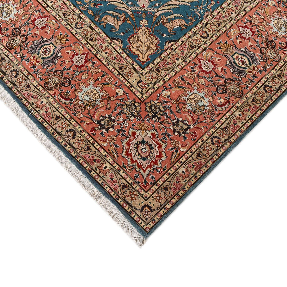 Tapis persan - Tabriz - Royal - 352 x 253 cm - bleu de mer