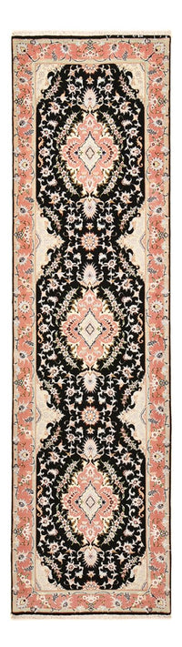Tapis de couloir Tapis persan - Tabriz - Royal - 300 x 83 cm - bleu foncé
