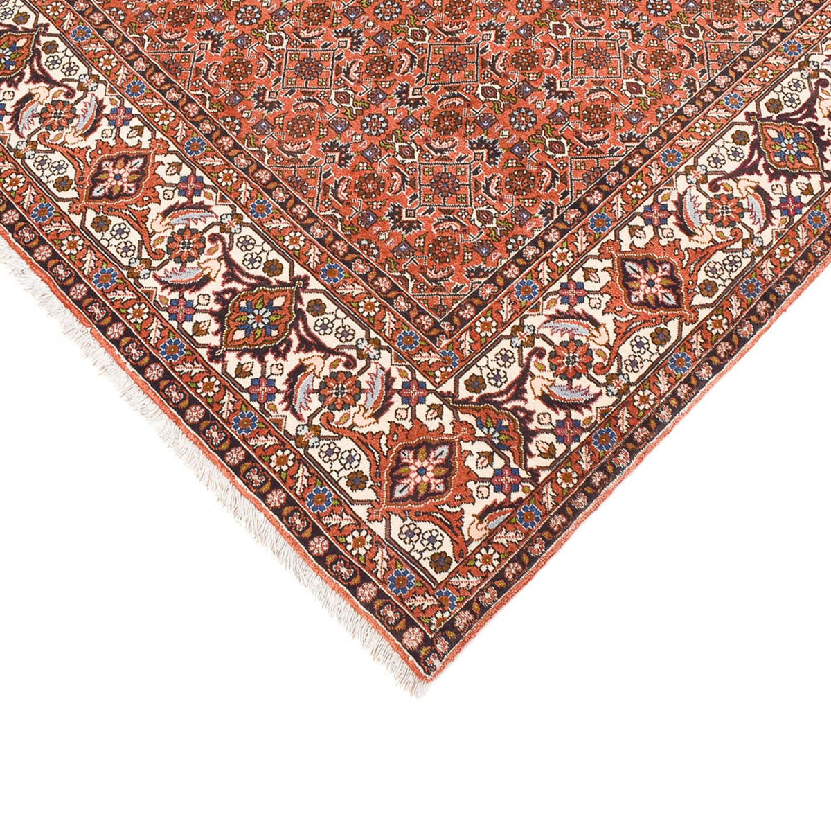Tapis de couloir Tapis persan - Bidjar - 392 x 200 cm - rouille