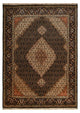 Tapis persan - Tabriz - Royal - 205 x 146 cm - marron foncé