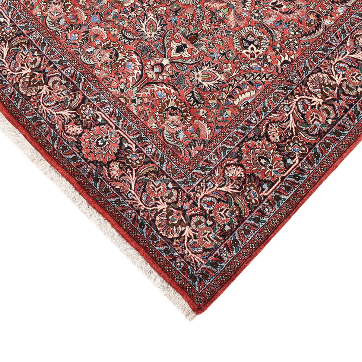 Tapis persan - Bidjar - 302 x 201 cm - rouge clair