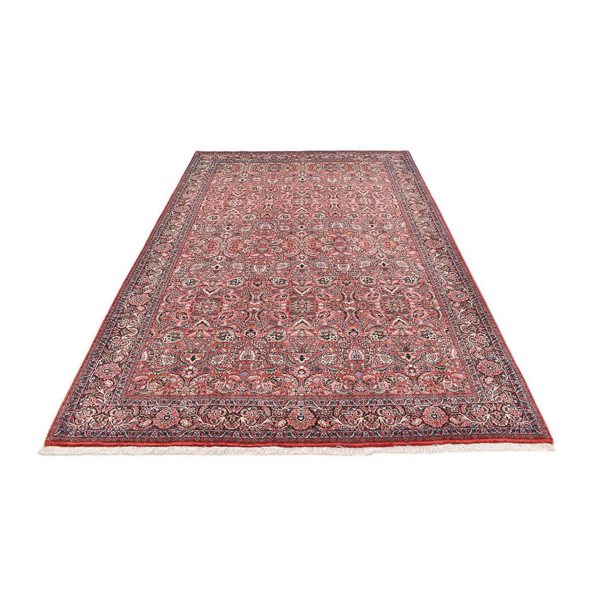 Tapis persan - Bidjar - 302 x 201 cm - rouge clair