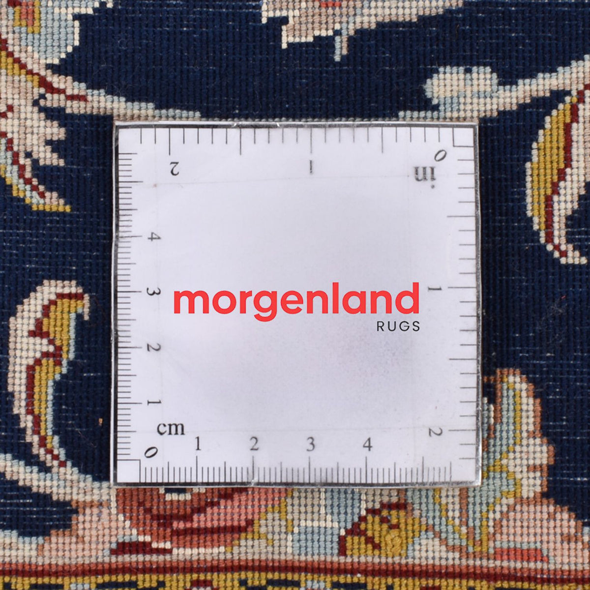 Tapis de couloir Tapis persan - Ghom - Royal - 244 x 58 cm - bleu foncé