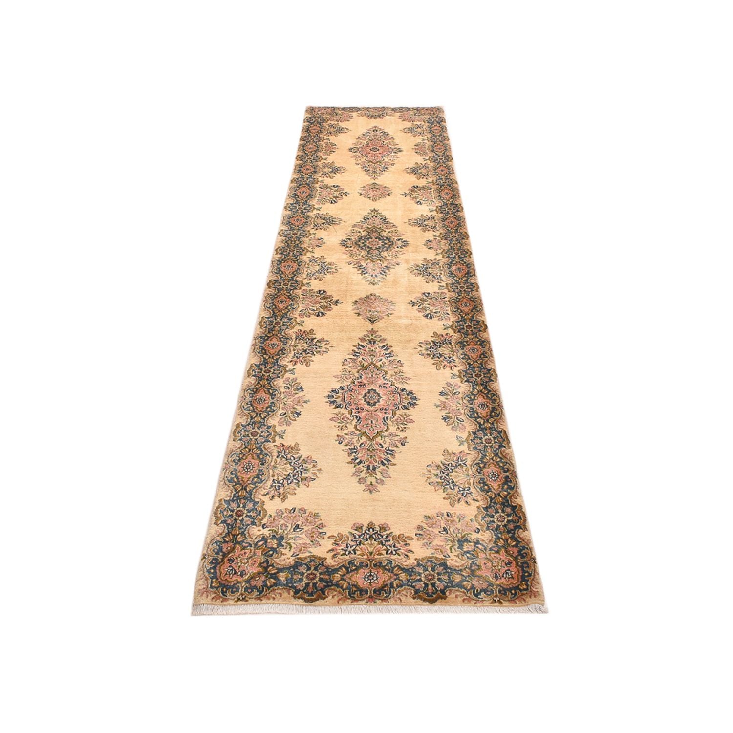 Tapis de couloir Tapis persan - Royal - 392 x 90 cm - beige