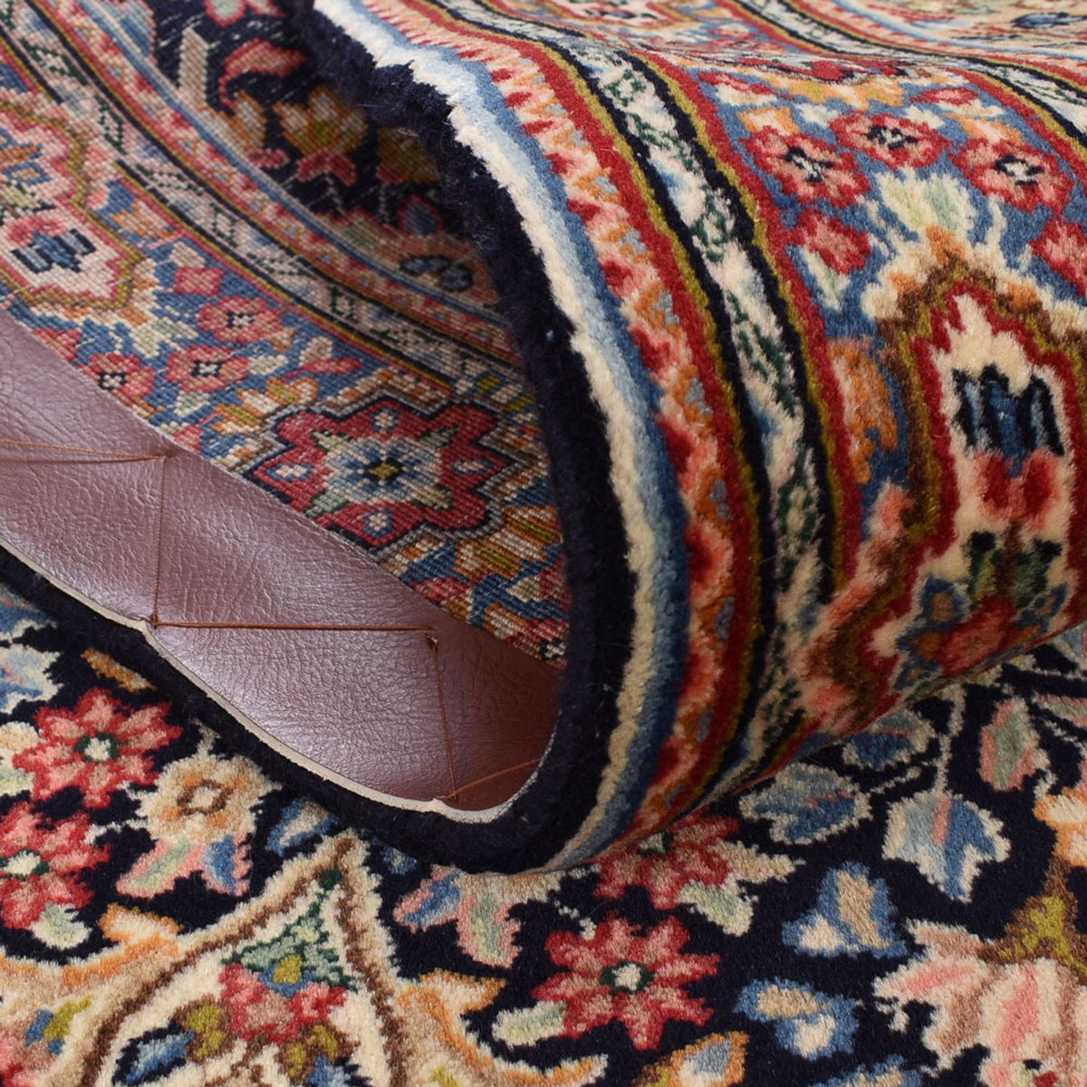 Tapis de couloir Tapis persan - Royal - 378 x 77 cm - beige foncé