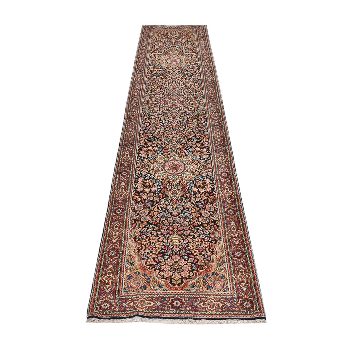Tapis de couloir Tapis persan - Royal - 378 x 77 cm - beige foncé