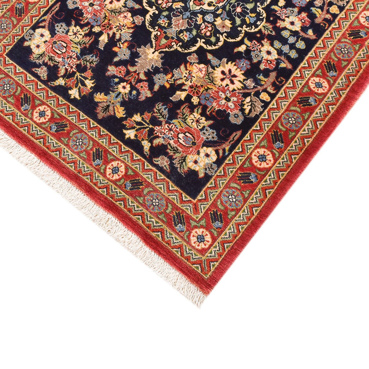 Tapis de couloir Tapis persan - Ghom - Royal - 223 x 69 cm - multicolore