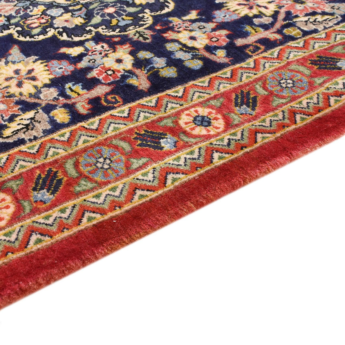 Tapis de couloir Tapis persan - Ghom - Royal - 223 x 69 cm - multicolore