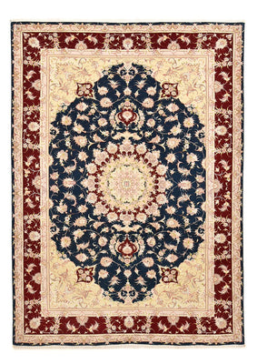 Tapis persan - Tabriz - Royal - 287 x 202 cm - bleu foncé
