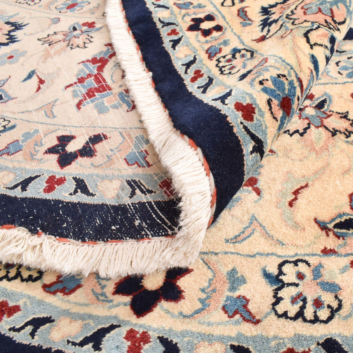 Tapis persan - Classique - 240 x 240 cm - bleu foncé