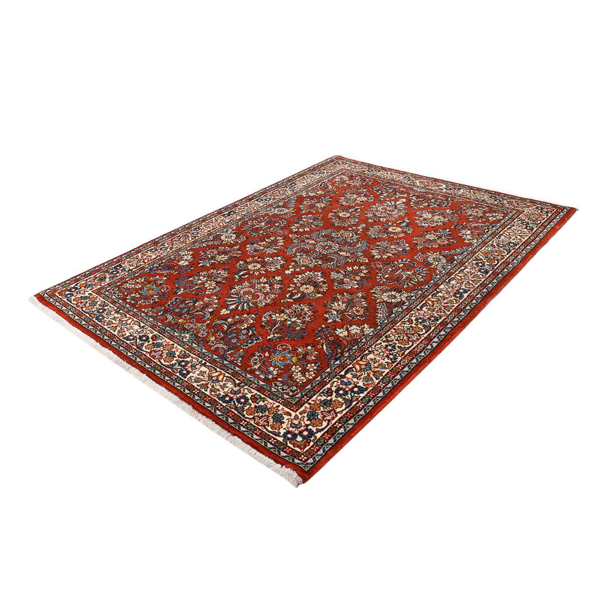 Tapis persan - Classique - 207 x 130 cm - rouge