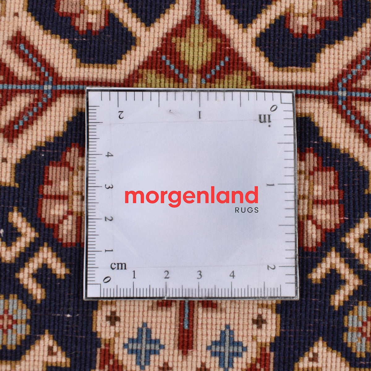 Tapis de couloir Tapis persan - Ghom - Royal - 205 x 55 cm - beige foncé