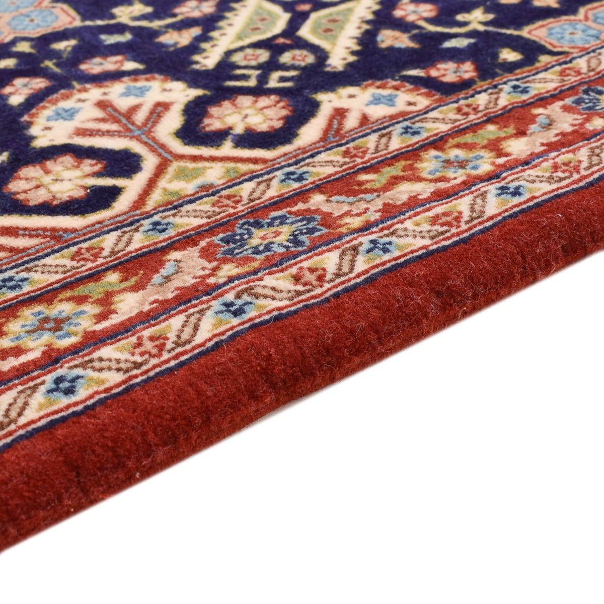 Tapis de couloir Tapis persan - Ghom - Royal - 204 x 55 cm - beige foncé