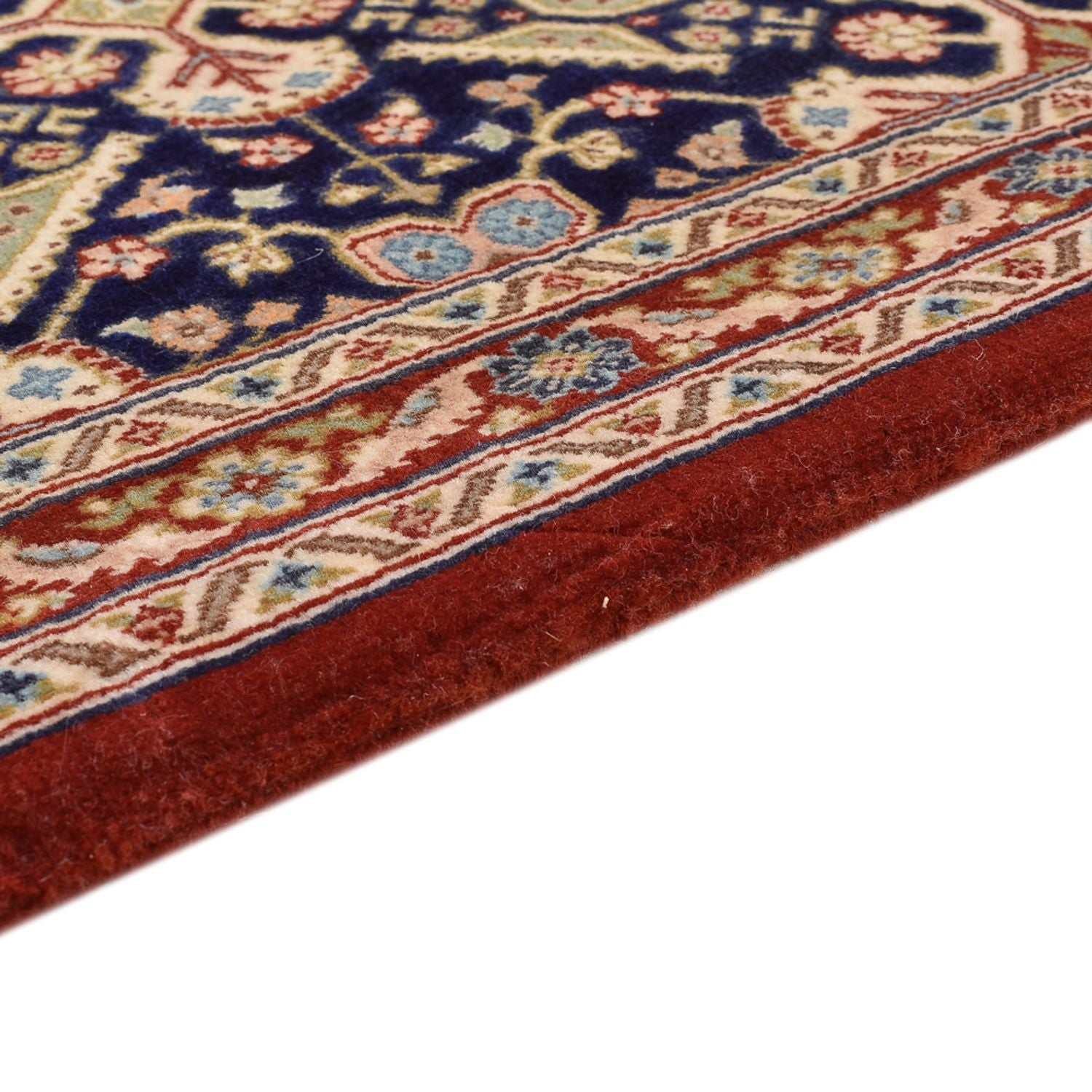 Tapis de couloir Tapis persan - Ghom - Royal - 195 x 55 cm - beige foncé