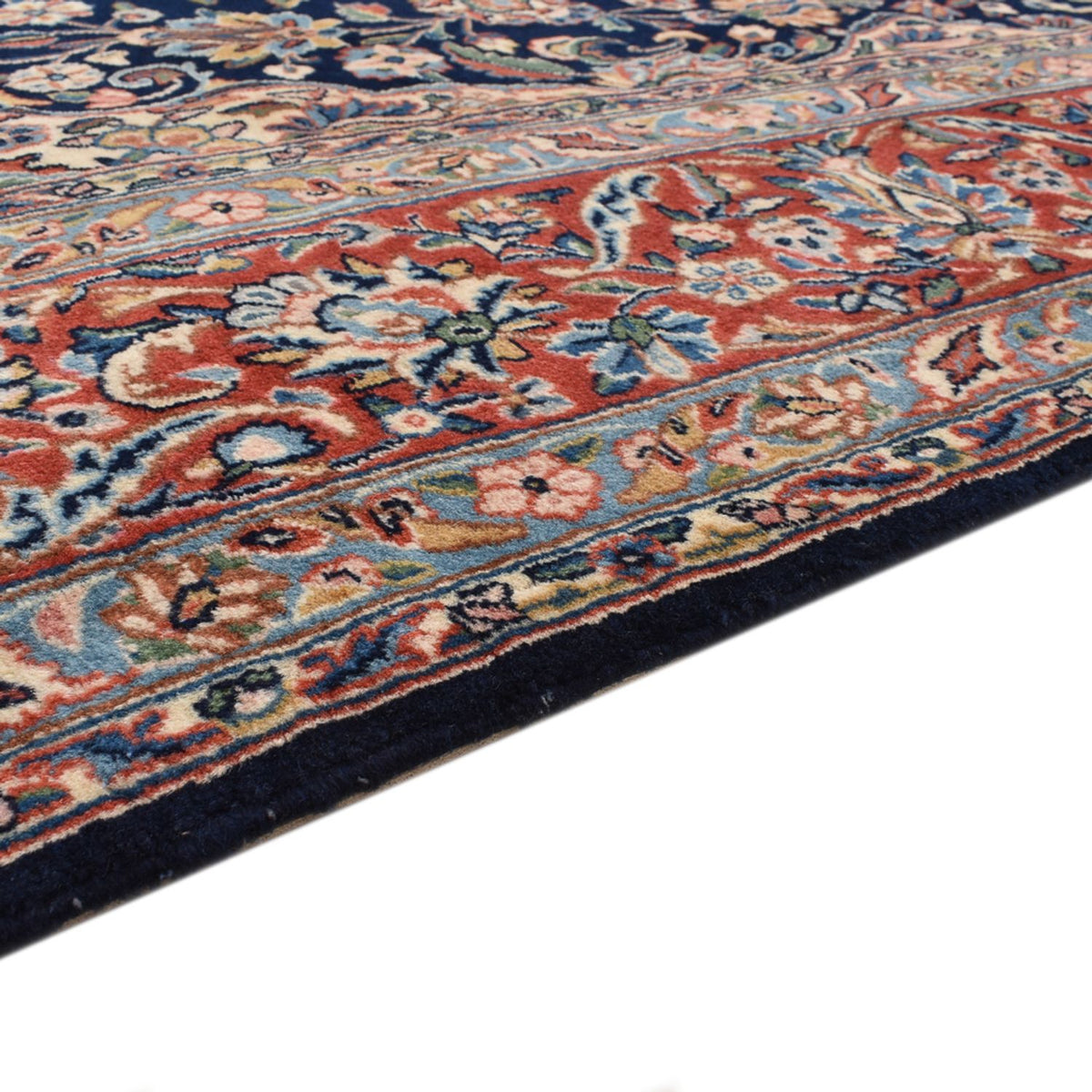 Tapis persan - Royal - 300 x 198 cm - bleu foncé