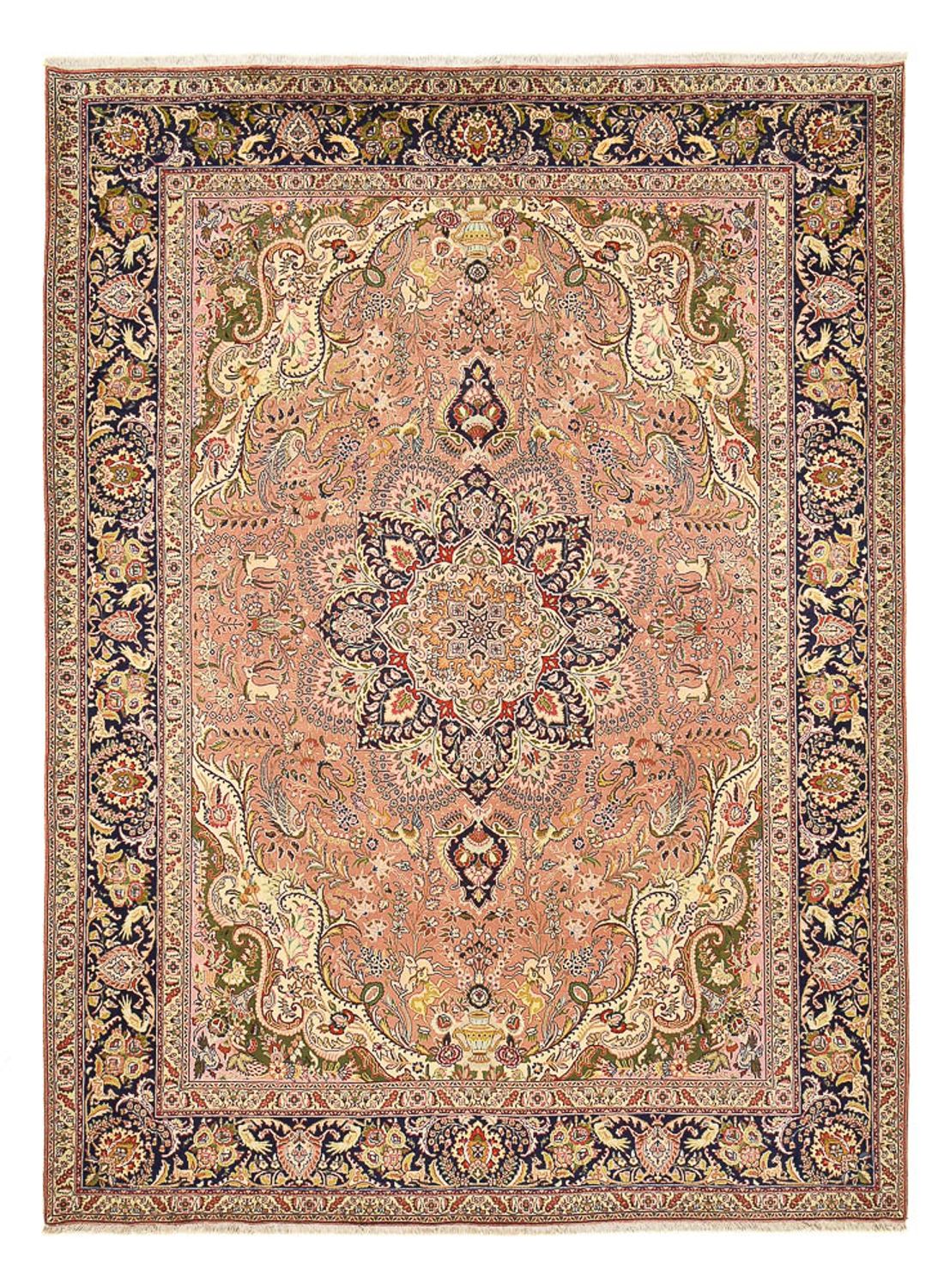 Tapis persan - Tabriz - Royal - 350 x 254 cm - saumon
