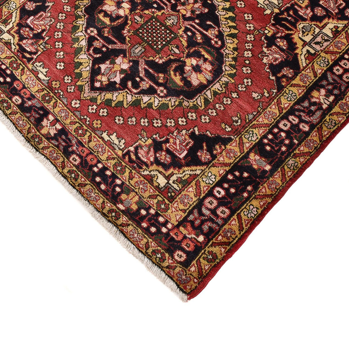 Tapis de couloir Tapis persan - Nomadic - 442 x 118 cm - rouge clair