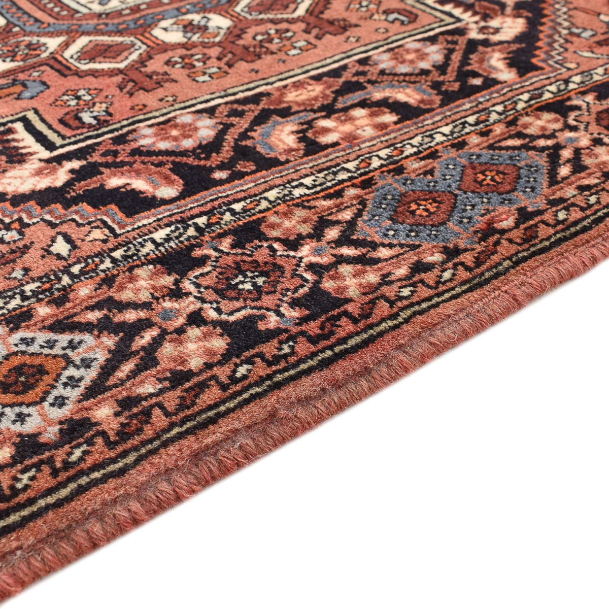 Tapis persan - Nomadic - 115 x 76 cm - rouge clair