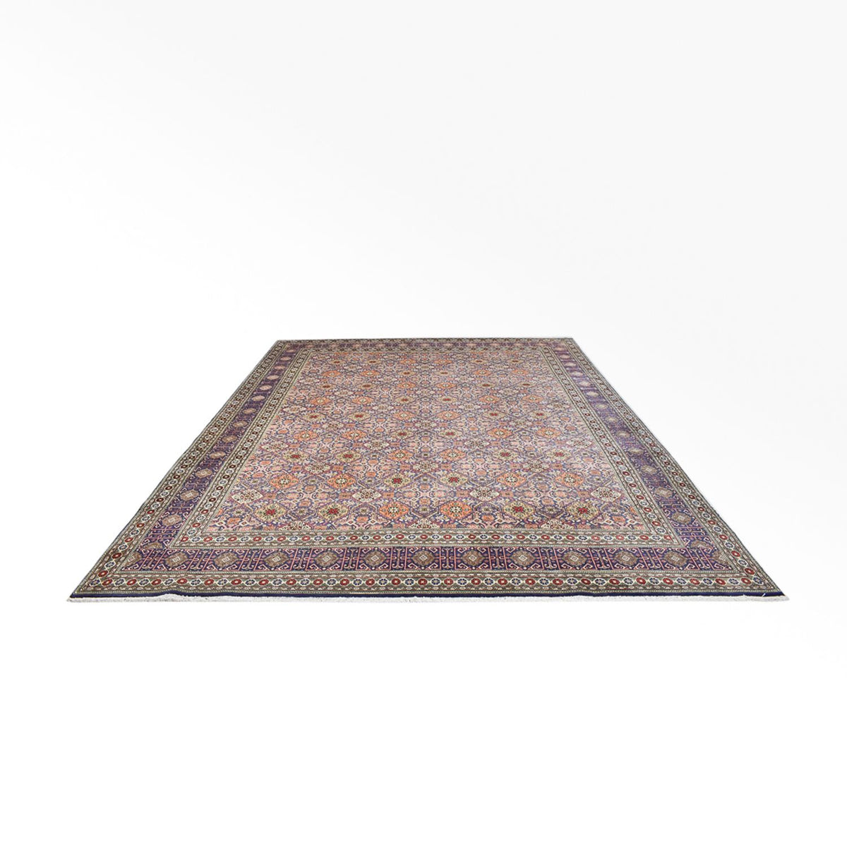 Tapis persan - Tabriz - Royal - 400 x 312 cm - marron clair