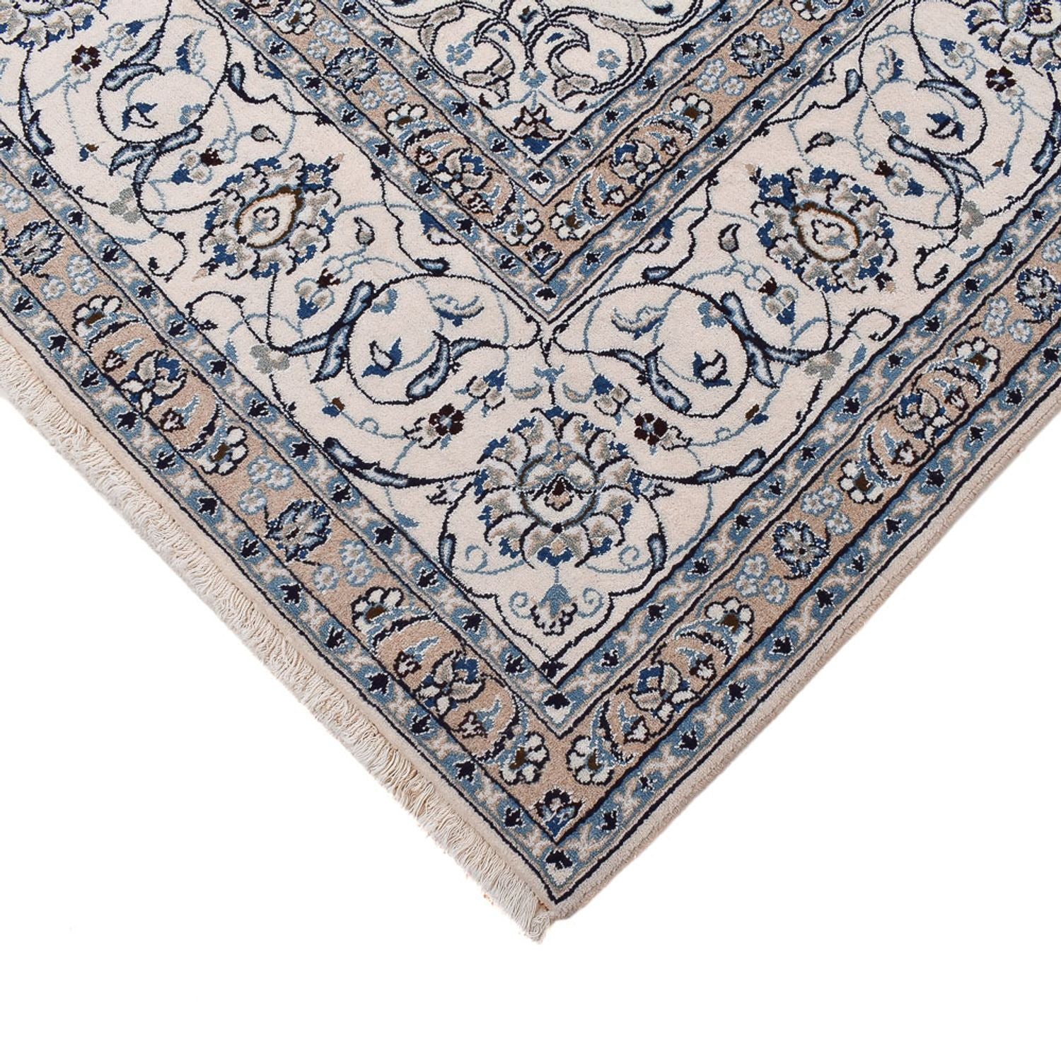 Tapis persan - Nain - 403 x 300 cm - bleu foncé