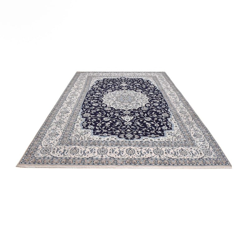 Tapis persan - Nain - 403 x 300 cm - bleu foncé