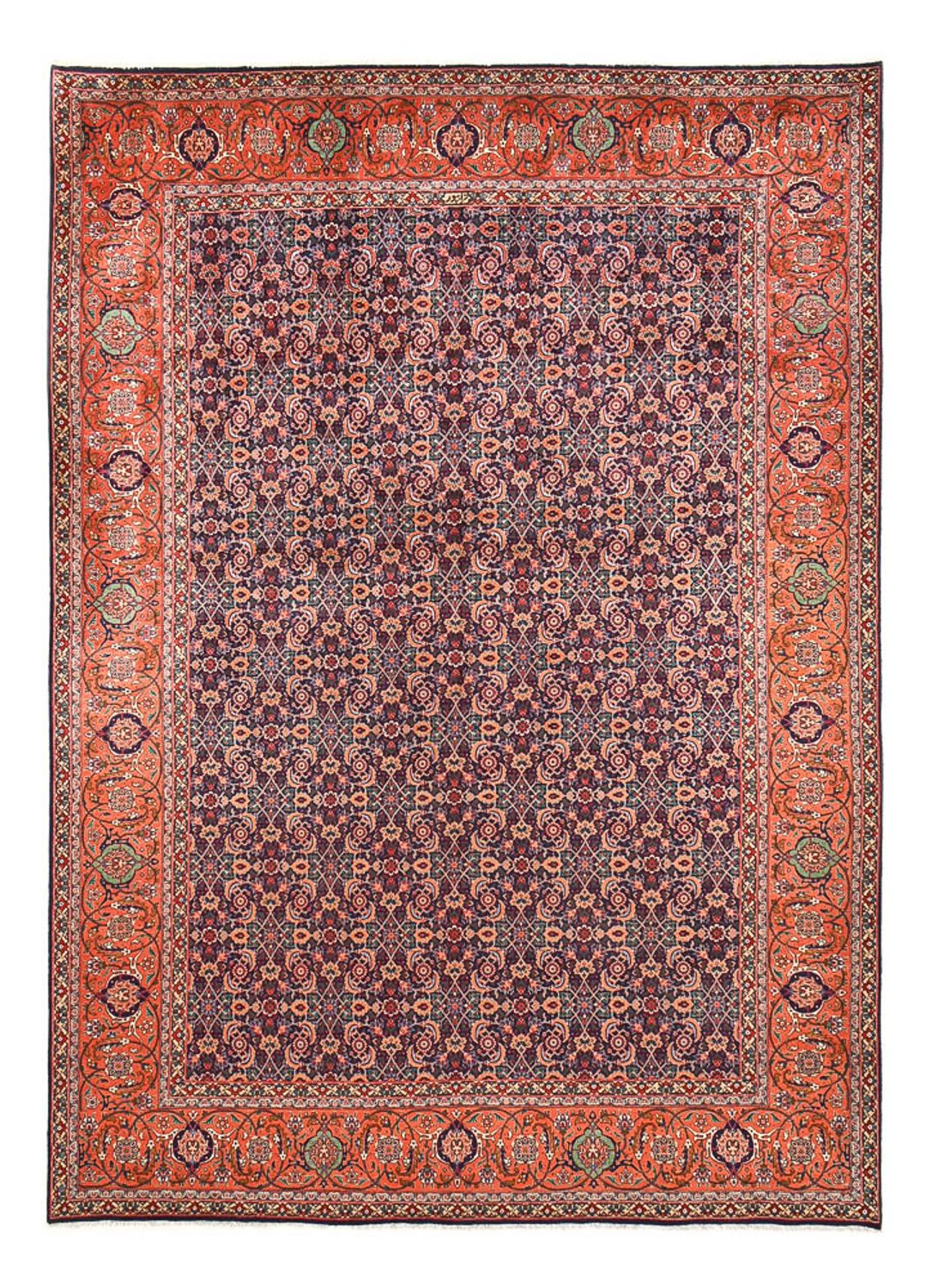 Tapis persan - Tabriz - Royal - 373 x 278 cm - rouge bordeaux