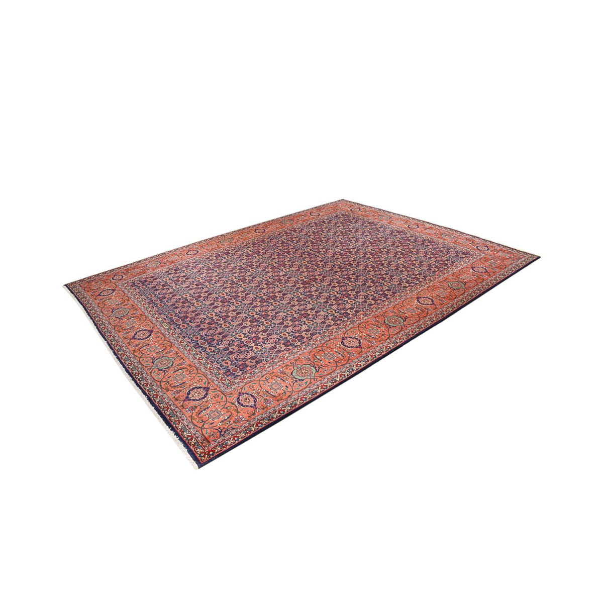 Tapis persan - Tabriz - Royal - 373 x 278 cm - rouge bordeaux