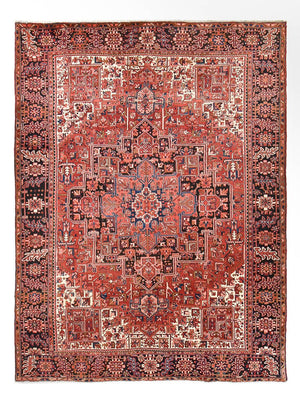Tapis persan - Nomadic - 396 x 290 cm - rouge clair