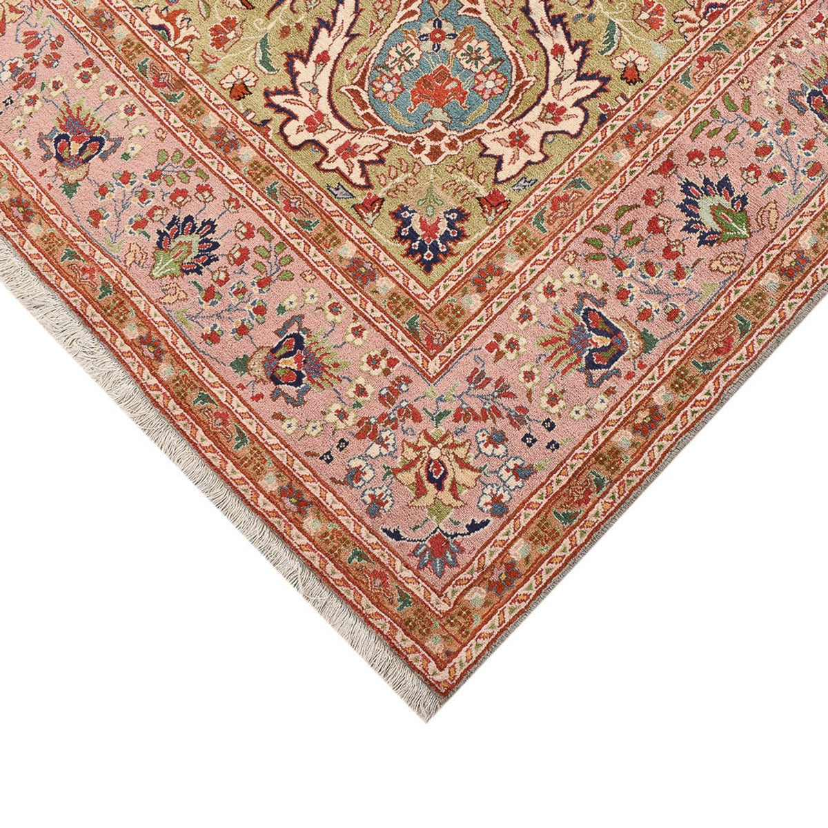 Tapis persan - Tabriz - Royal - 295 x 192 cm - saumon