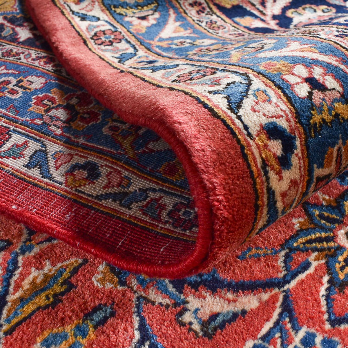 Tapis persan - Keshan - Royal - 445 x 333 cm - rouge clair