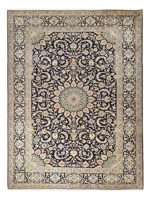 Tapis persan - Classique - 390 x 293 cm - bleu foncé