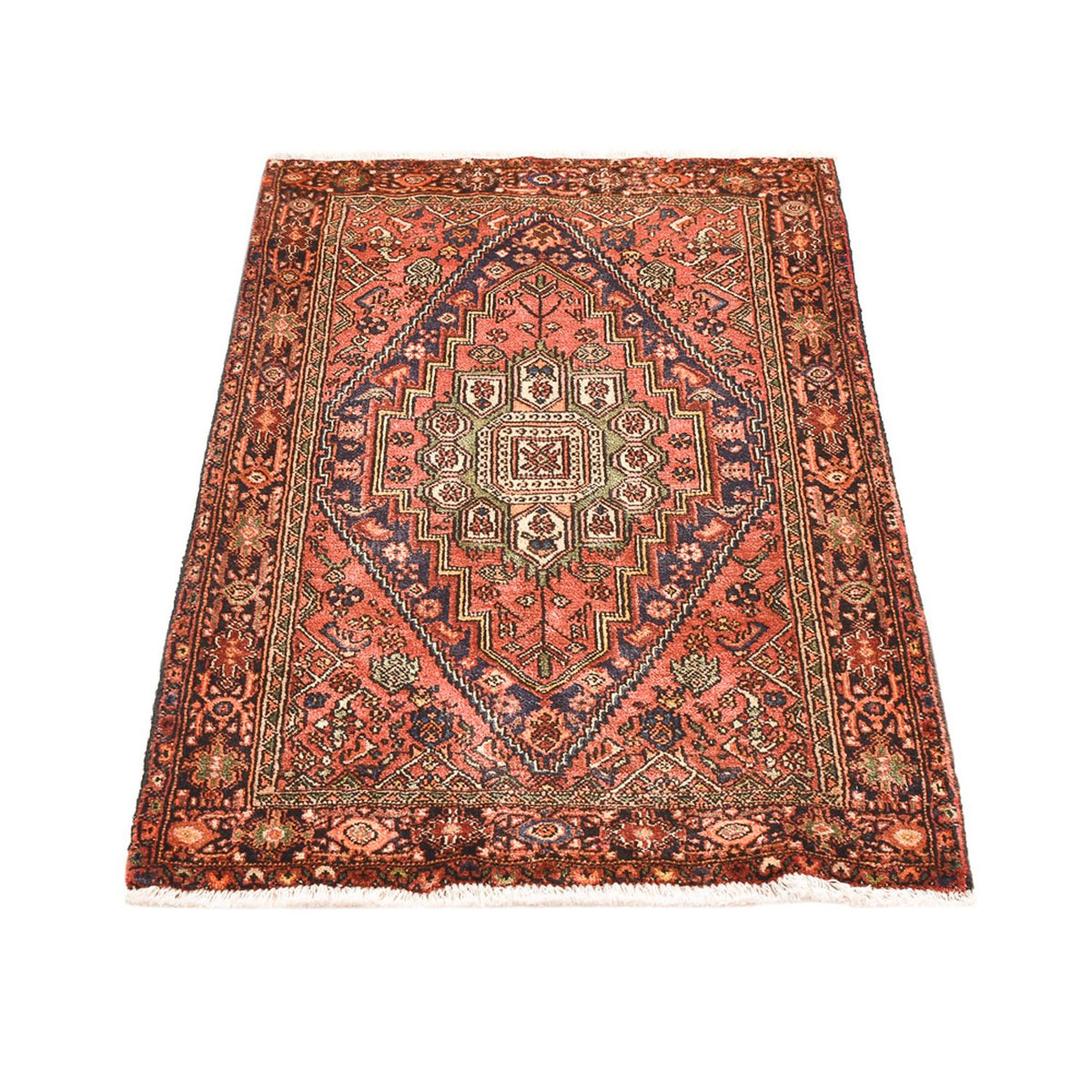 Tapis persan - Nomadic - 120 x 80 cm - rouge clair