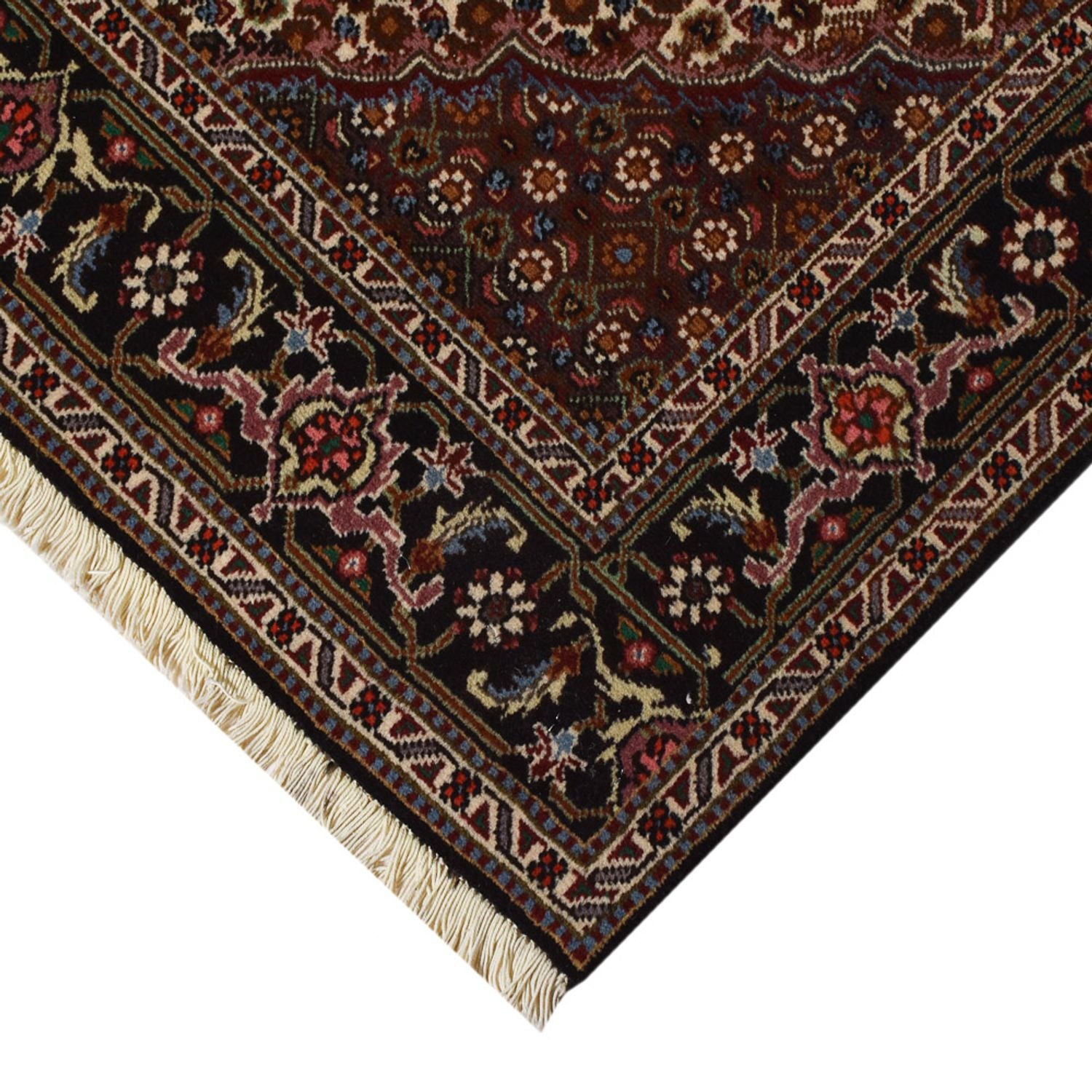 Tapis persan - Tabriz - Royal - 204 x 150 cm - marron foncé