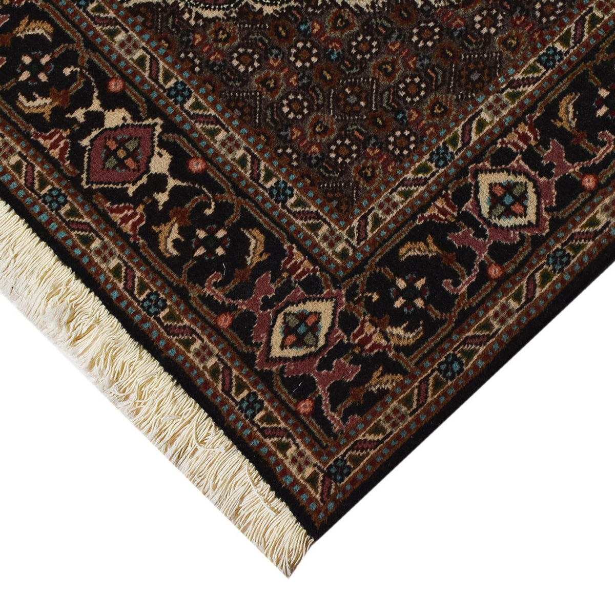 Tapis persan - Tabriz - Royal - 200 x 153 cm - marron foncé