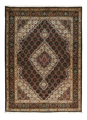 Tapis persan - Tabriz - Royal - 210 x 152 cm - marron foncé