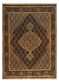 Tapis persan - Tabriz - Royal - 203 x 148 cm - marron foncé