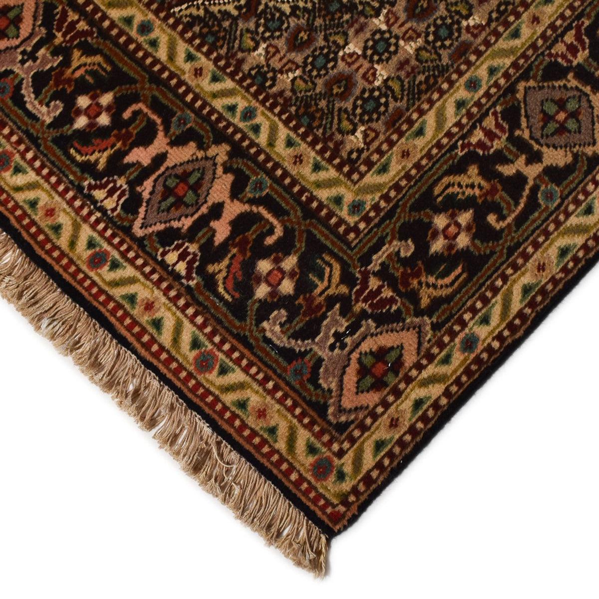 Tapis persan - Tabriz - Royal - 203 x 148 cm - marron foncé