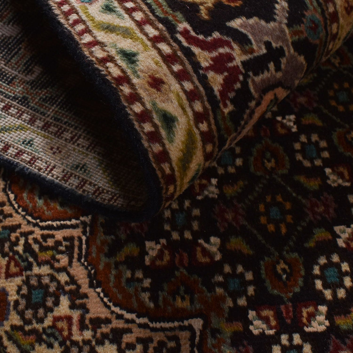 Tapis persan - Tabriz - Royal - 203 x 148 cm - marron foncé